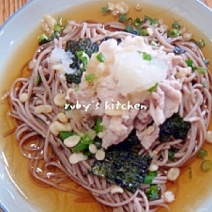 冷しゃぶ乗せおろし蕎麦